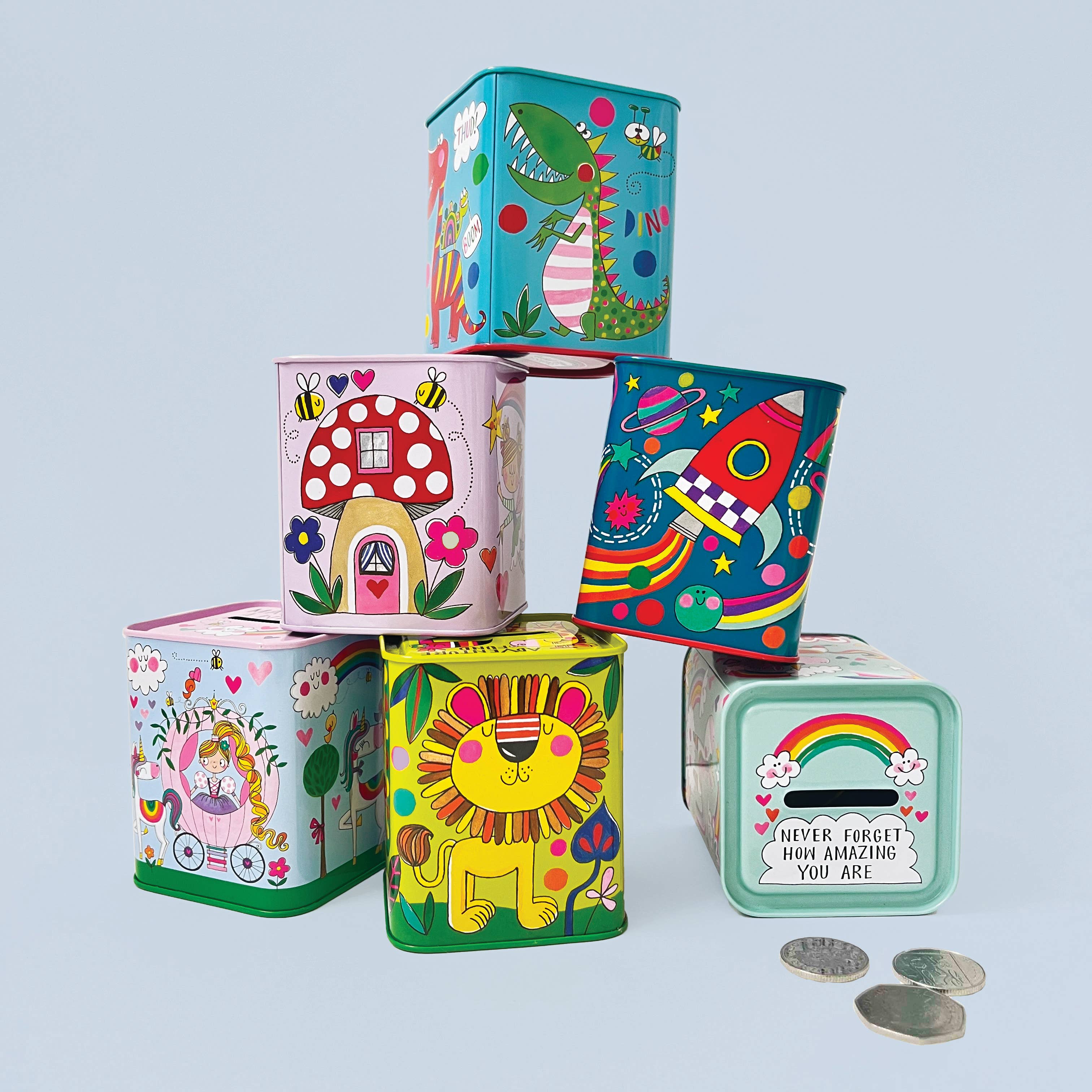 Rachel Ellen Designs - Money Box - Never Forget How Amazing You Are/Unicorns - More Than Just a Gift | Narborough Hall
