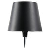 Cordless LED Table Lamp with Bottle Stopper: Black