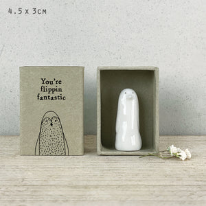 Tall matchbox Penguin - More Than Just a Gift | Narborough Hall