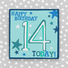 Molly Mae Ltd - Boy Aged 14 Birthday Card