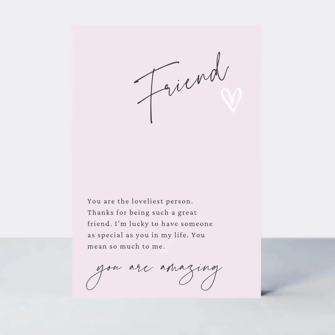 Petimo - Little Notes Friend You Are Amazing Card - Pink
