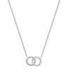 Sterling Silver Circle Links Necklace