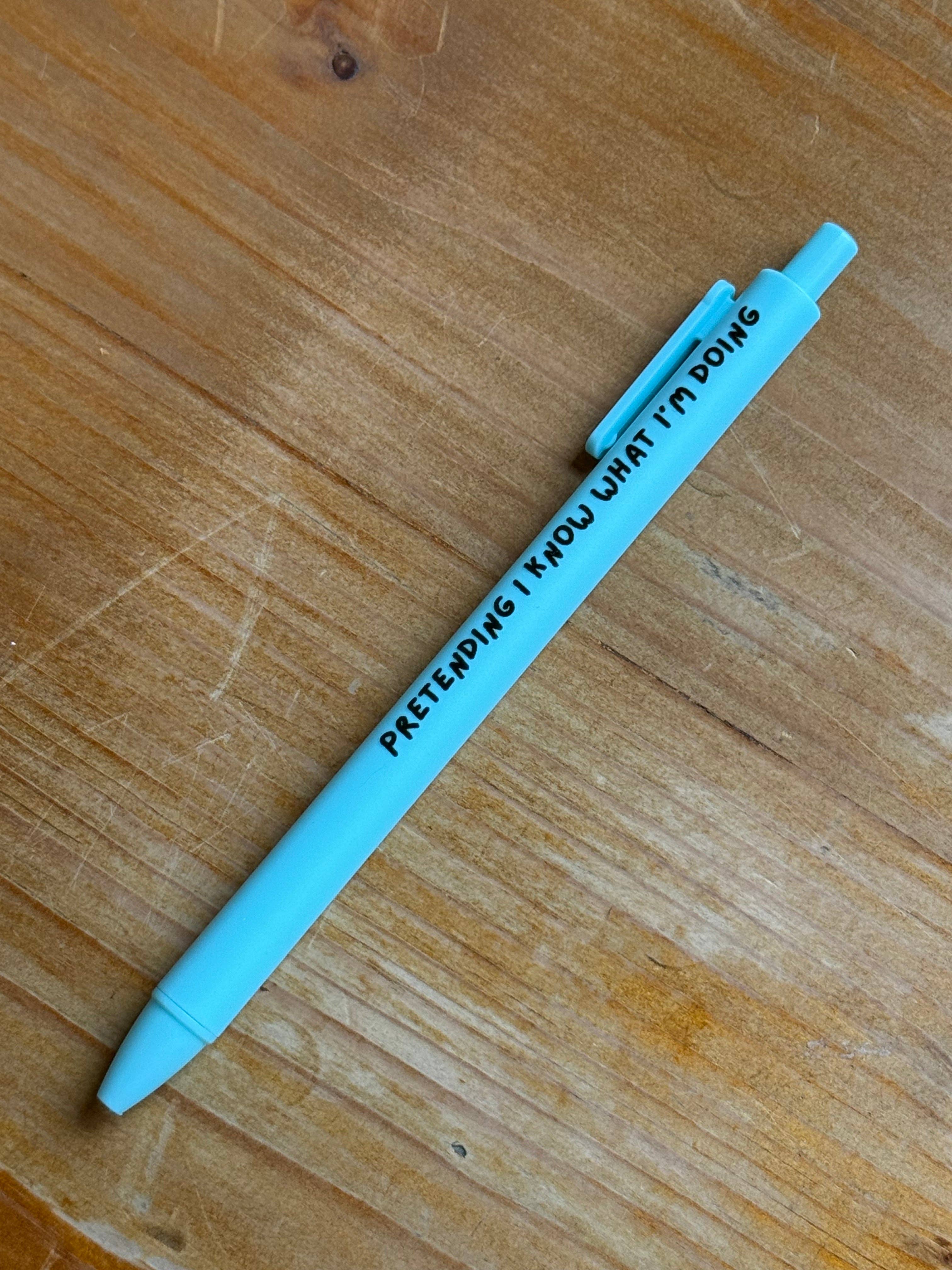 Quirky Doodles - Funny Quote Pens: Lemon Yellow