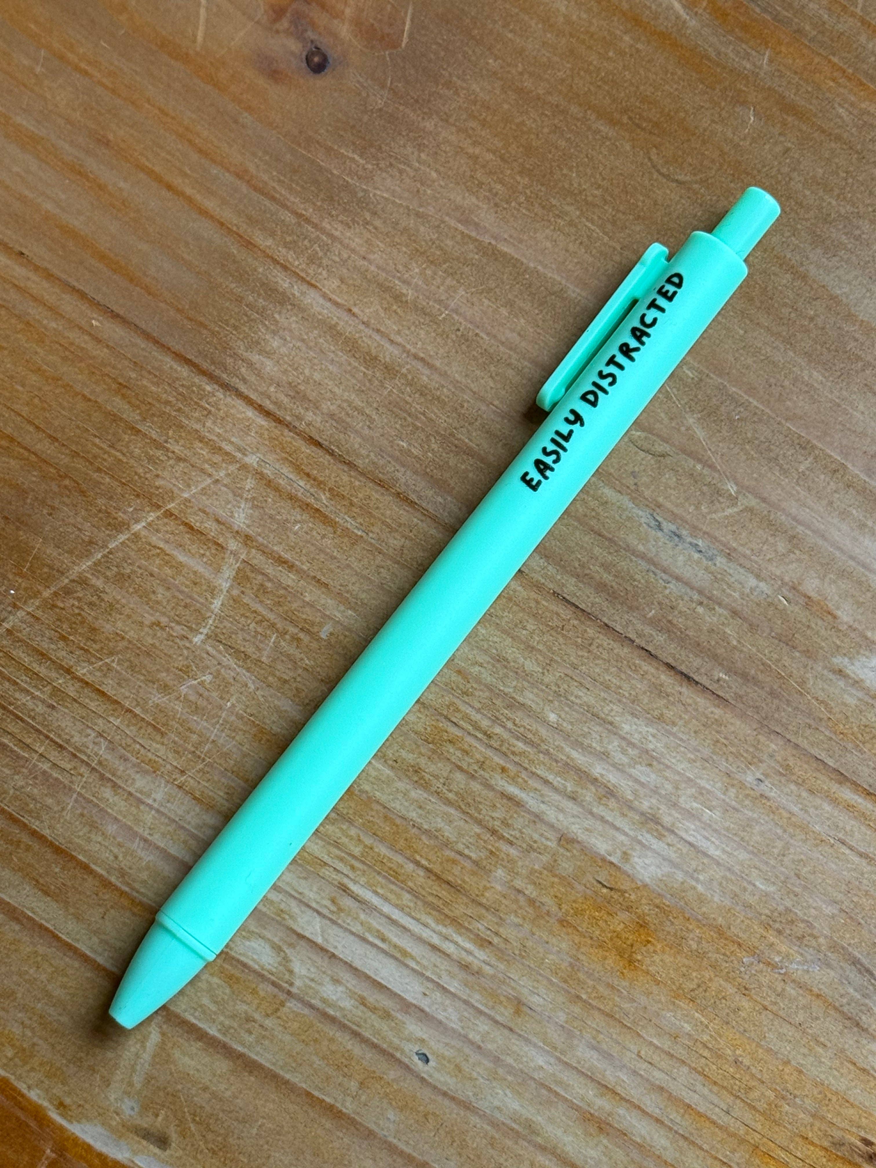Quirky Doodles - Funny Quote Pens: Coral Pink