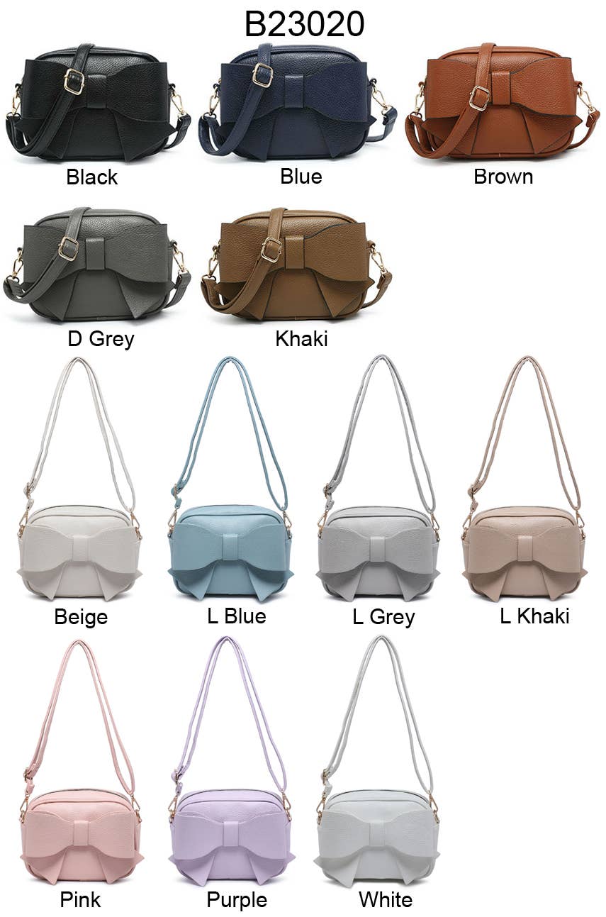 Beau Lilac Crossbody Bow Bag