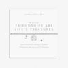 Joma Jewellery A Little 'Friendships Are Life's Treasures' Bracelet In Silver Plating |More Than Just A Gift