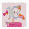 Whistlefish - Yay! 10th Birthday Scalloped Card