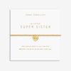 Joma- A Little 'Super Sister' Bracelet In Gold Plating