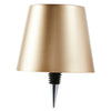 Cordless LED Table Lamp with Bottle Stopper: Gold