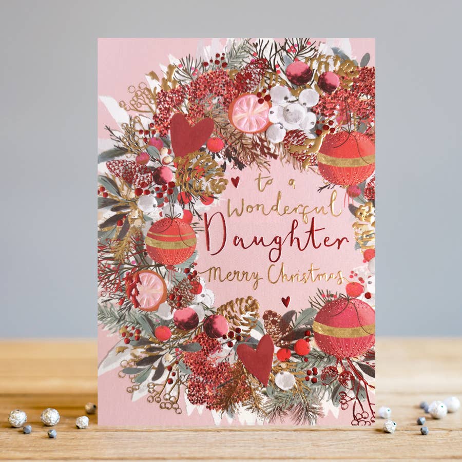 Louise Tiler -  Daughter Wreath Christmas Card