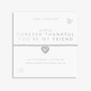 Joma Jewellery A Little 'Forever Thankful You Are My Friend' Silver Plated Bracelet - More Than Just a Gift | Narborough Hall