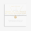 Joma Jewellery A Little 'Trust In The Magic Of New Beginnings' Silver Plated Bracelet in Silver and Gold Plating