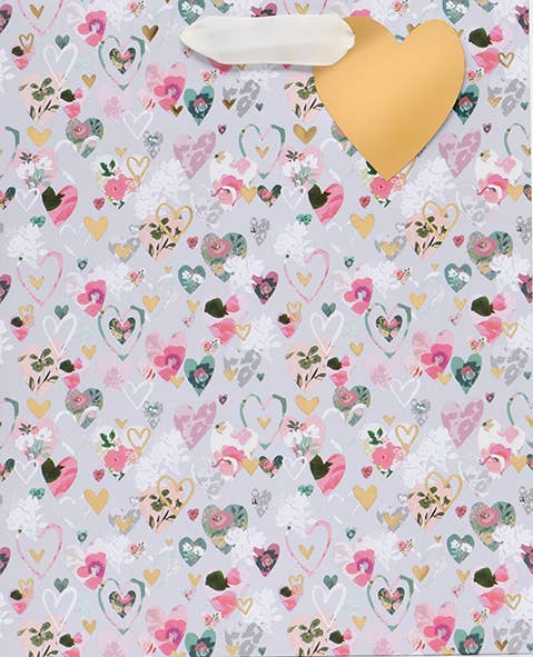 Ballyhoo - Floral Hearts Large Bag