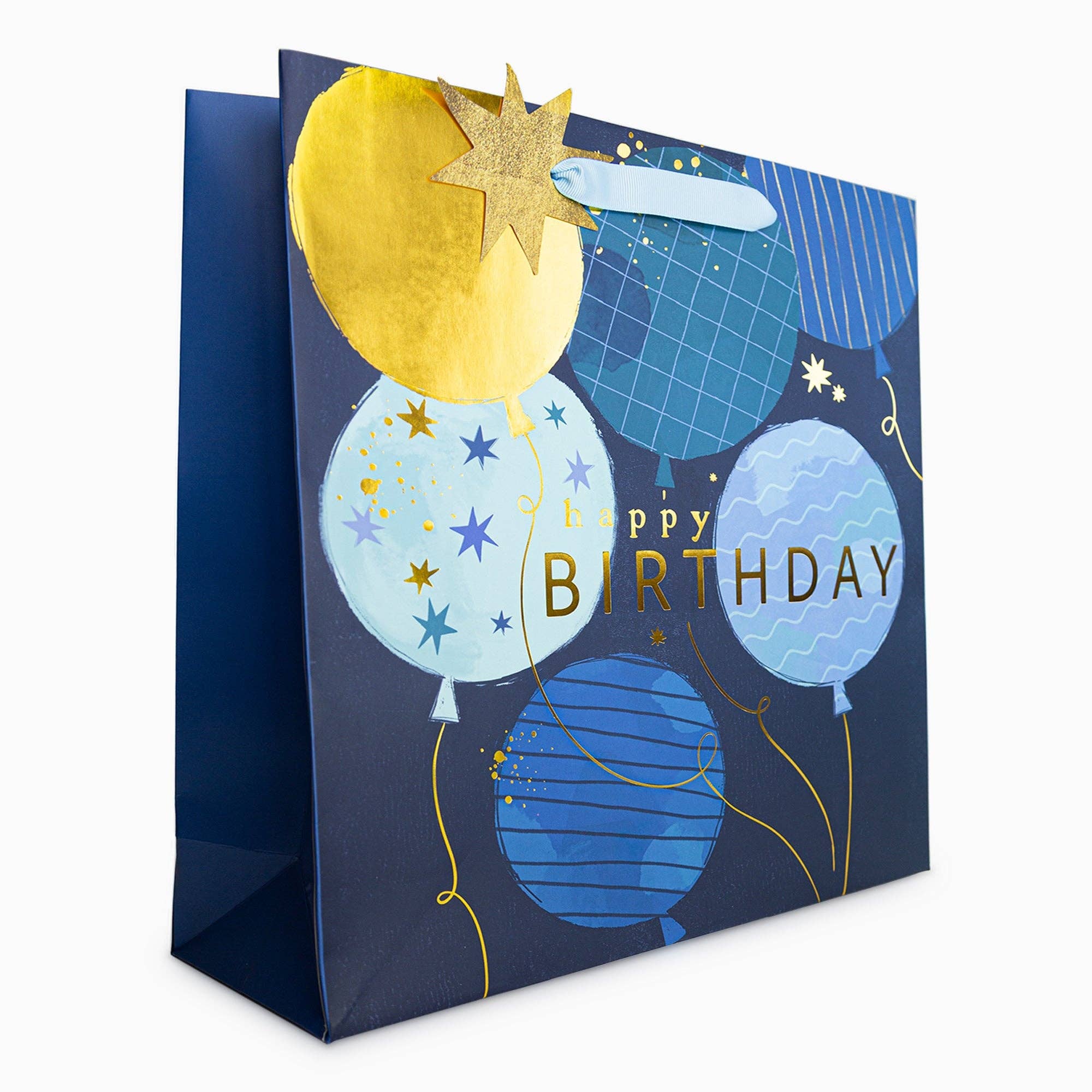 Whistlefish - Blue Balloon Birthday Large Gift Bag