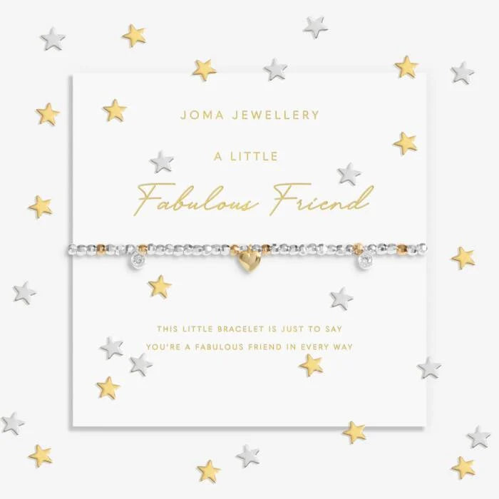 Joma Sparkle Confetti A Little 'Fabulous Friend' Bracelet In Silver And Gold Plating - More Than Just a Gift | Narborough Hall