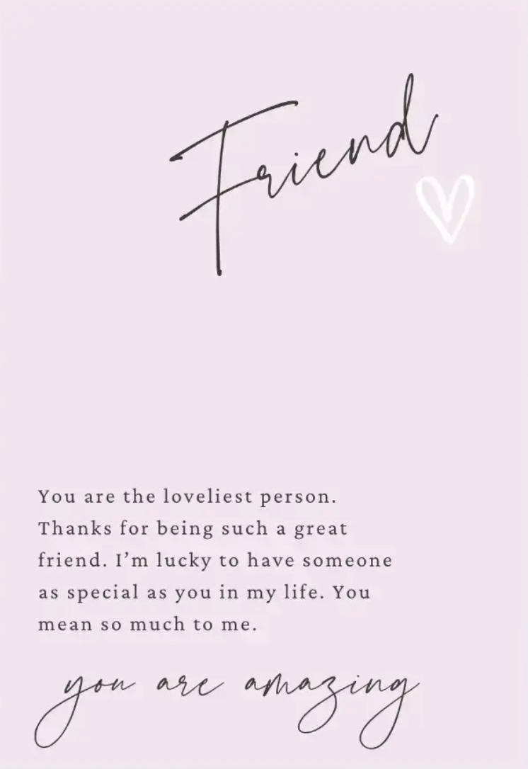 Petimo - Little Notes Friend You Are Amazing Card - Pink