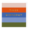 Whistlefish - Happy Birthday Striped Card