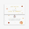 A Little Vibes 'Life Is Sweet' Bracelet in Silver Plating