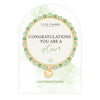 Life Charms Green and Forest Green Congratulations Affirmations Bracelet - More Than Just a Gift | Narborough Hall
