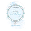 Life Charms Blue and Silver Happy Birthday Affirmations Bracelet - More Than Just a Gift | Narborough Hall
