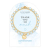 Life Charms Blue and Gold Thank You Affirmations Bracelet - More Than Just a Gift | Narborough Hall