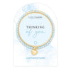 Life Charms Blue and Gold Thinking of You Affirmations Bracelet - More Than Just a Gift | Narborough Hall