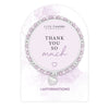 Life Charms Lilac and Silver Thank You Affirmations Bracelet - More Than Just a Gift | Narborough Hall
