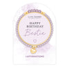 Life Charms Lilac Purple and Gold Happy Birthday Bestie Affirmations Bracelet - More Than Just a Gift | Narborough Hall