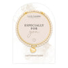 Life Charms Cream and Gold Especially For You Affirmations Bracelet - More Than Just a Gift | Narborough Hall