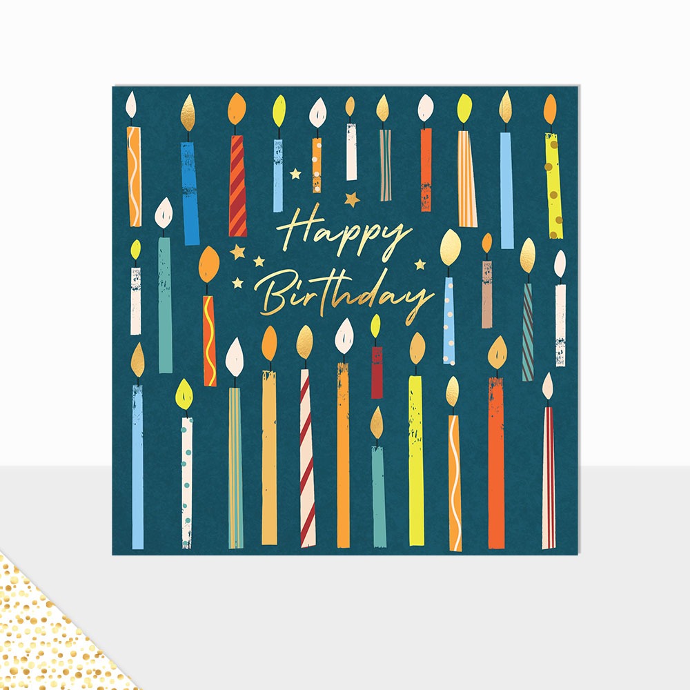 Aurora Happy Birthday Candles Card - More Than Just a Gift | Narborough Hall