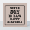 Vintage Icon Son In Law Birthday Card - More Than Just a Gift | Narborough Hall