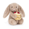 Jellycat Bashful Beige Birthday Bunny - NEW FOR 2025