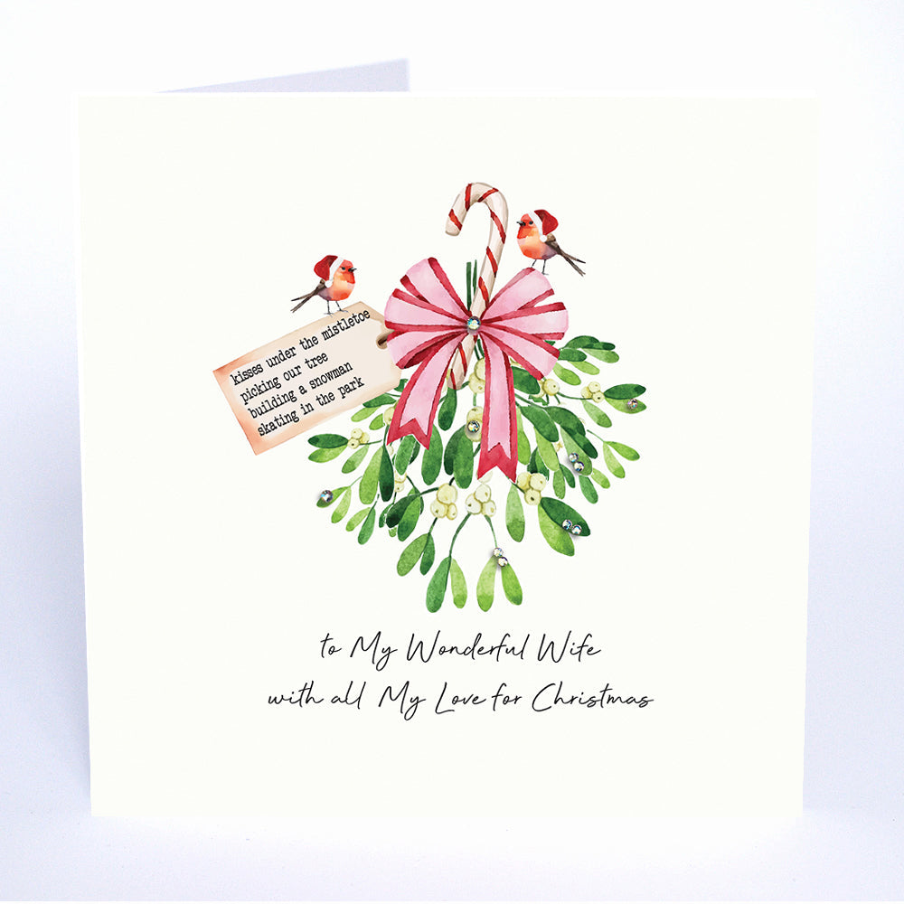 Five Dollar Shake To My Wonderful Wife With All My Love For Christmas Christmas Card