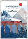 Cobalt First Class Birthday, Train Card
