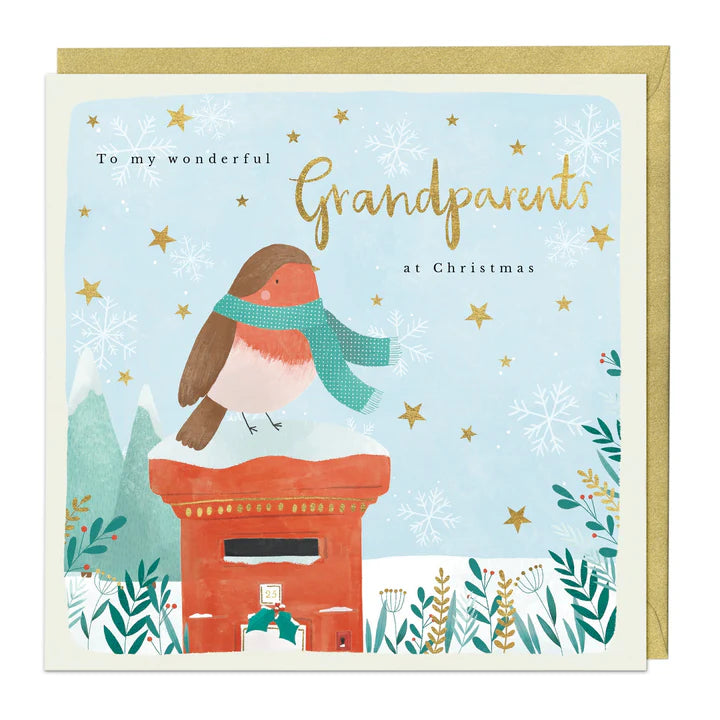 Whistlefish Wonderful Grandparents Christmas Card