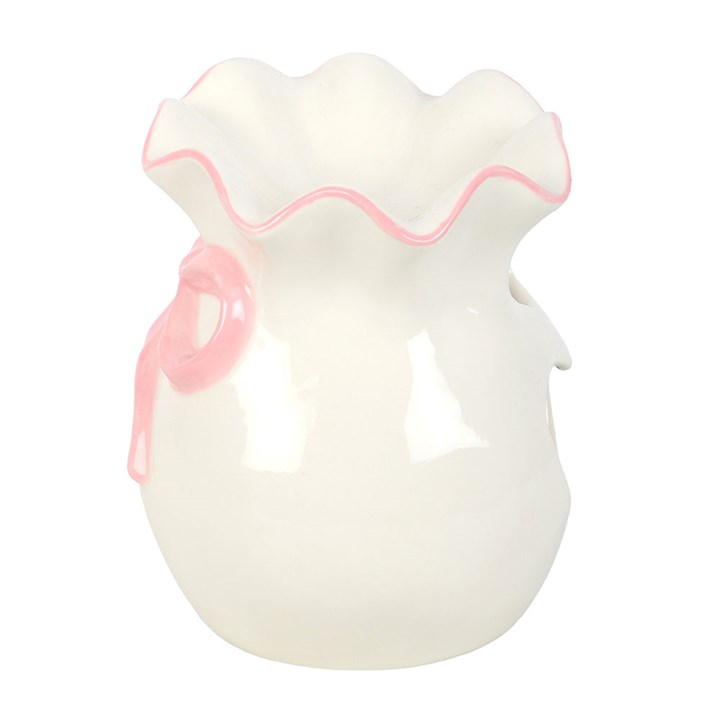 White & Pink Bow Oil Burner