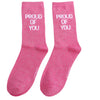 Miss Sparrow Glitter Statement Socks - Proud Of You