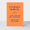 Checklist Father's Day To-Do List Card