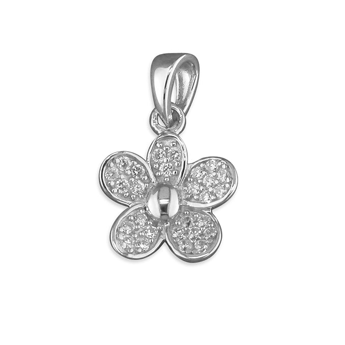 Iris & Miel Sterling Silver Twinkly CZ Daisy Pendant