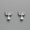 Sterling Silver Angel Stud Earrings