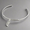 Sterling Silver Angel Wing Bangle