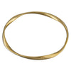 Soft Twist Sterling Silver Gold plated Bangle