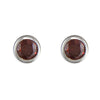 Iris & Miel Garnet Red Stud Earrings