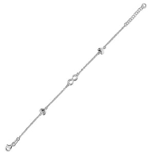 Sterling Silver Infinity and Hearts Bracelet - More Than Just a Gift | Narborough Hall