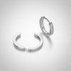 Sterling Silver Small Plain Hinged Huggie-hoop - More Than Just a Gift | Narborough Hall