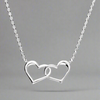 Sterling Silver Interlinked Open Heart Necklace - More Than Just a Gift | Narborough Hall