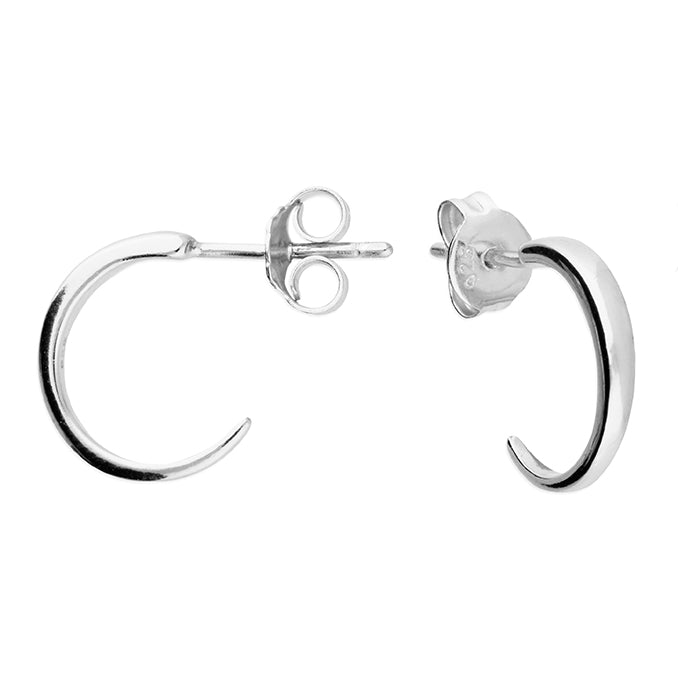 Sterling Silver Small Slim Simple Hoop Earrings - More Than Just a Gift | Narborough Hall