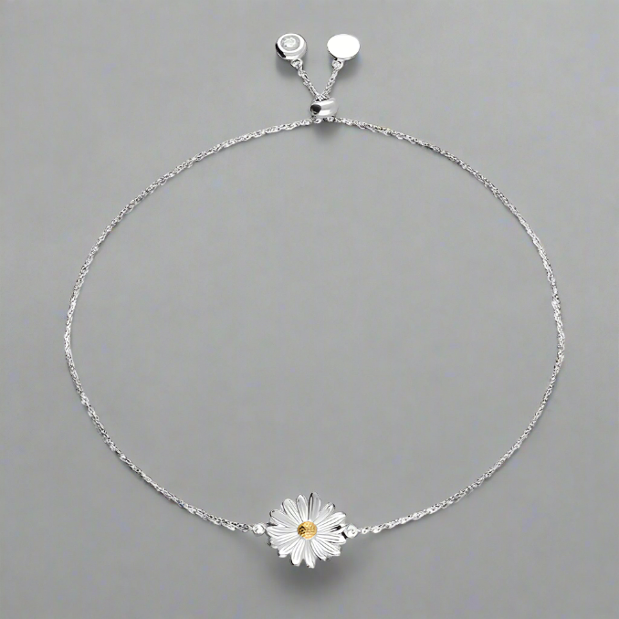 Sterling Silver Daisy Bracelet - More Than Just a Gift | Narborough Hall