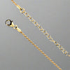 Sterling Silver Gold Rope Twist Necklace