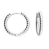 Sterling Silver Rope Twist Huggies
